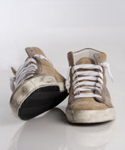 Lens High Top Sneakers Beige Dam Philippe Model