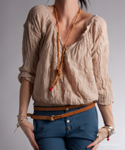 Gather Blouse Turkish Delight Rabens Saloner