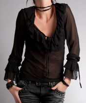 Thierry Black Blus RA-RE