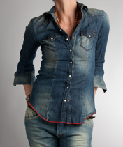 Corinne Jeansskjorta RA-RE