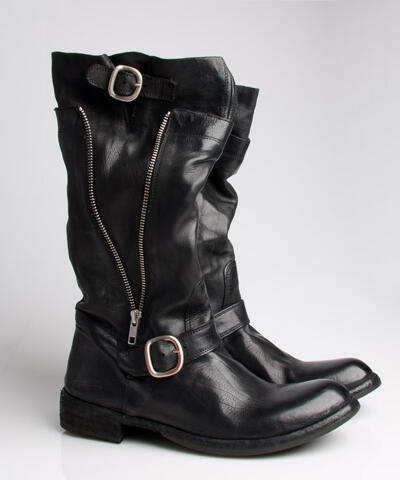 Kvinna - Biker Boots Black Officine Creative